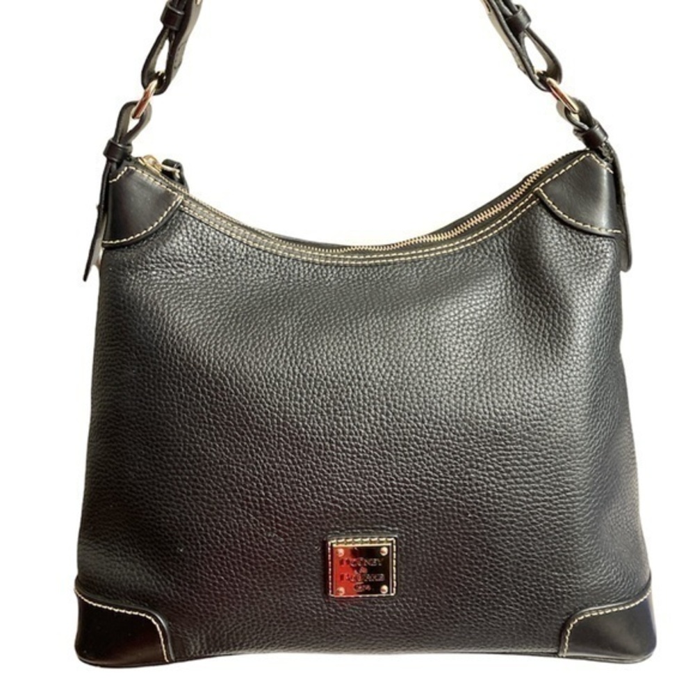 Dooney and Bourke black leather shoulder bag